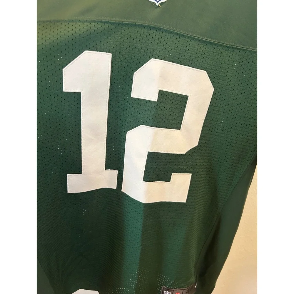 Nike Green Bay Packers Aaron Rodgers 12 On Field Jersey Mens 48 Green NFL